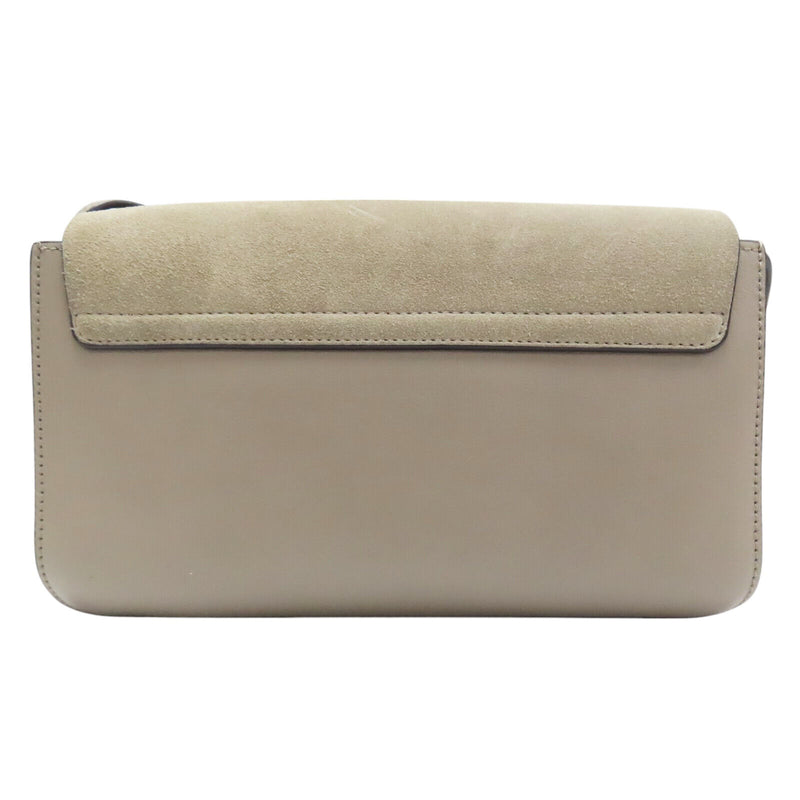 Chloe Faye Shoulder Bag Suede Grey