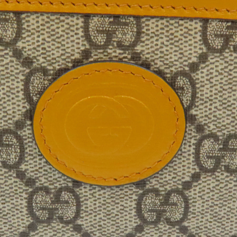 Gucci Gg Supreme Clutch Bag Pvc Canvas
