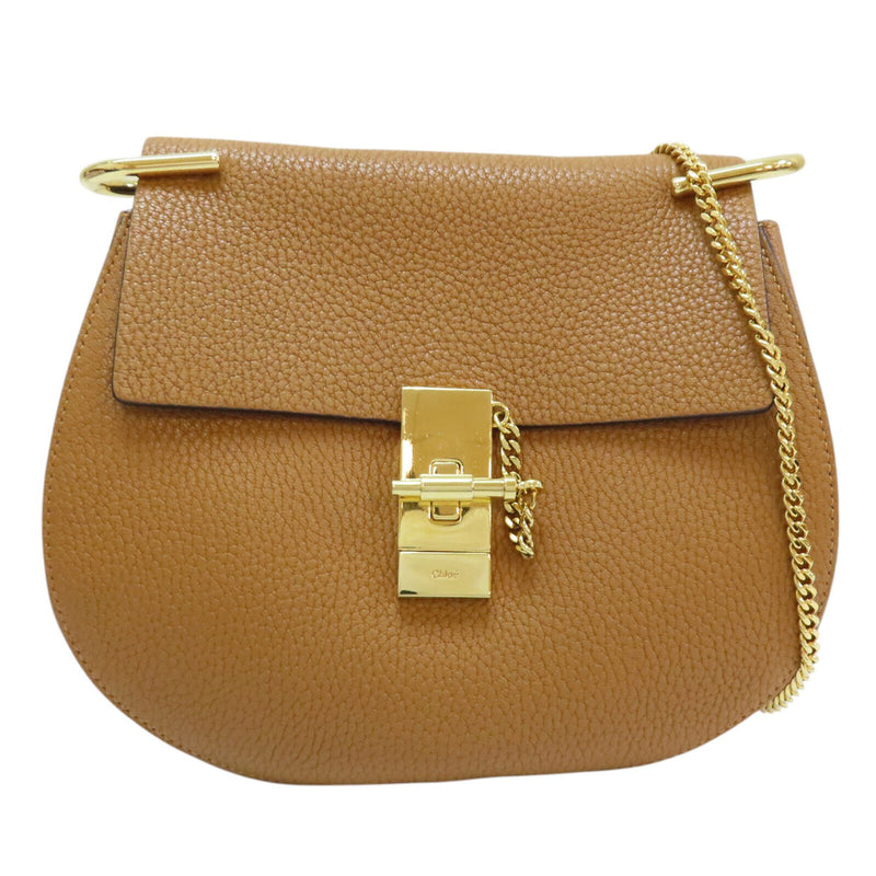 Chloe Drew Chain Shoulder Bag Calfskin