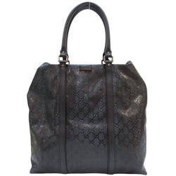 Gucci Tote Bag Pvc Canvas Black