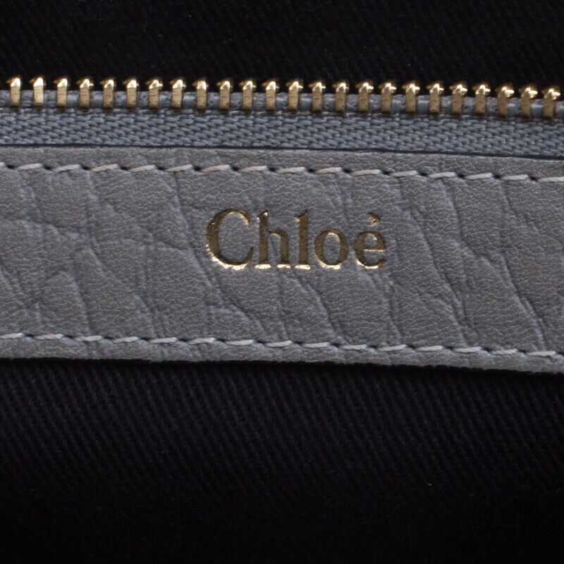Chloe Grey Pebbled Leather Medium Sally
