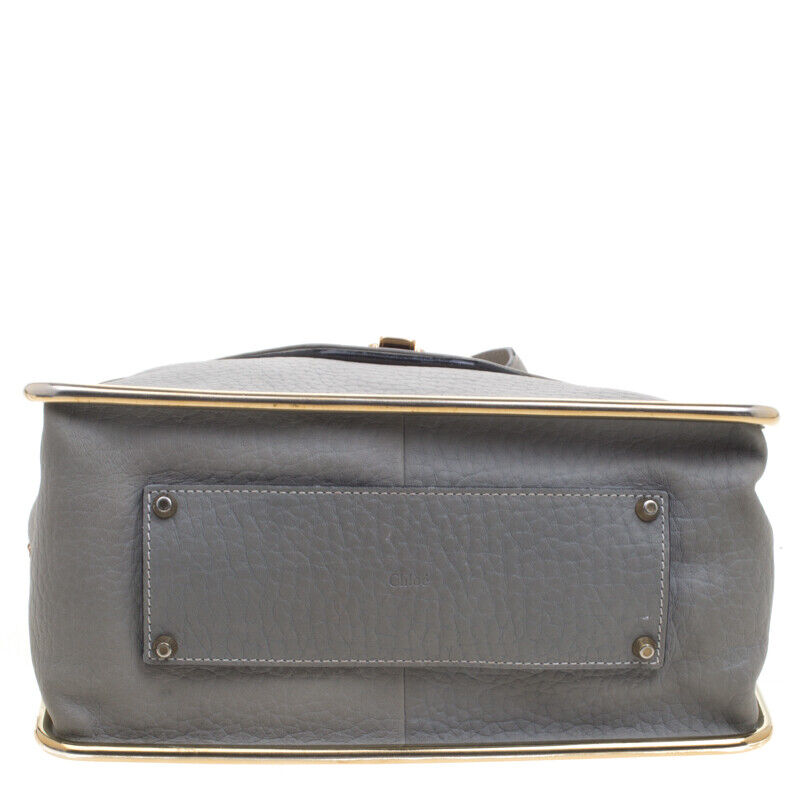 Chloe Grey Pebbled Leather Medium Sally