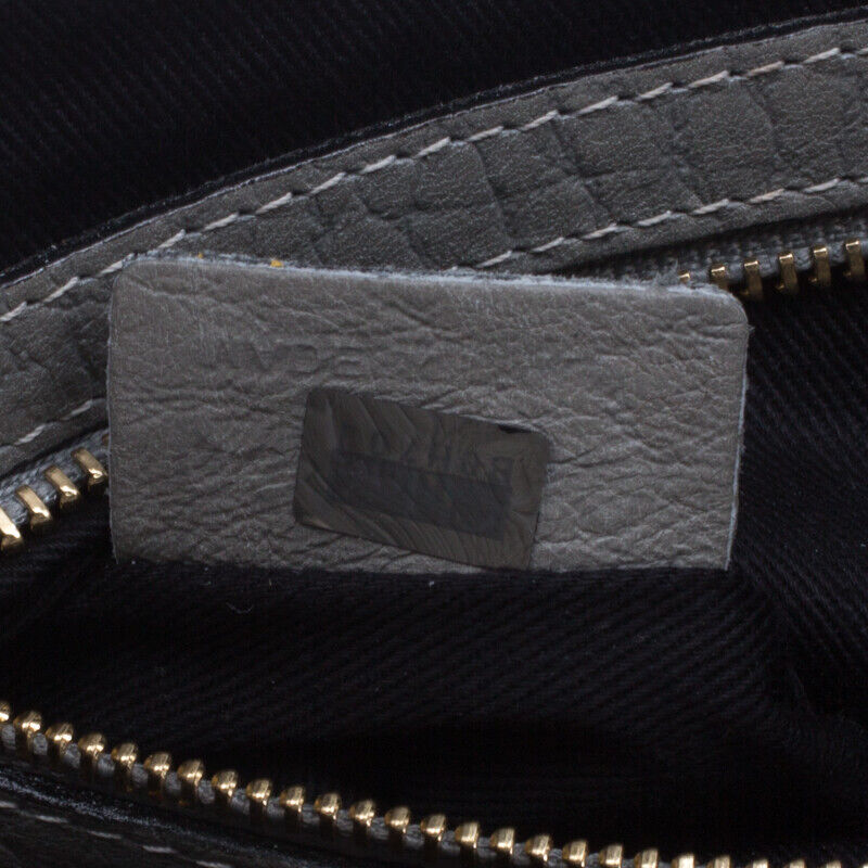 Chloe Grey Pebbled Leather Medium Sally