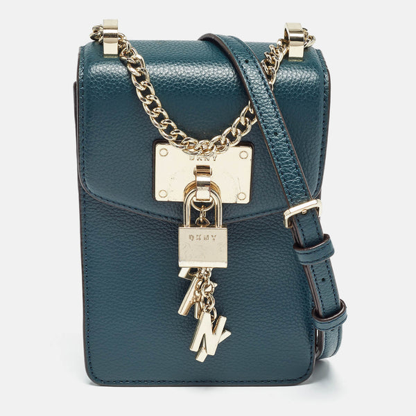 Dkny Teal Green Leather Elissa North
