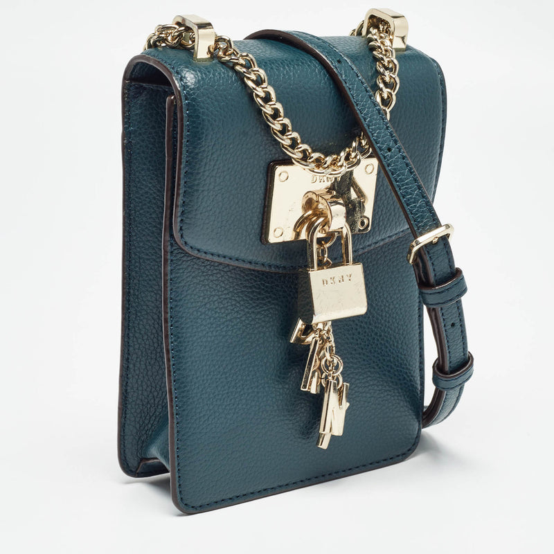 Dkny Teal Green Leather Elissa North