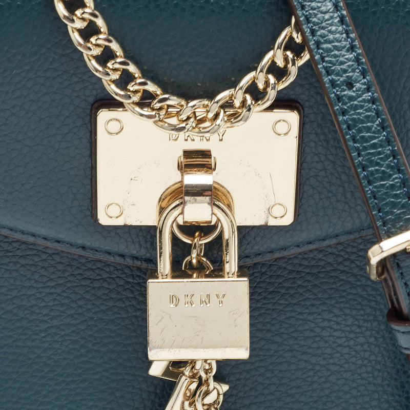 Dkny Teal Green Leather Elissa North