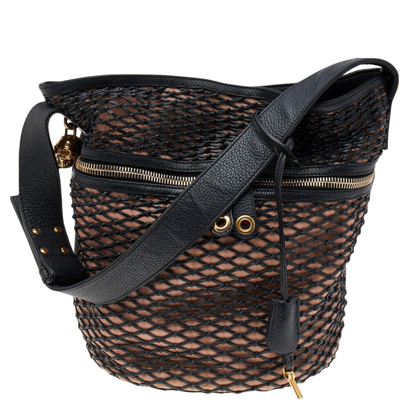 Alexander Mcqueen Black/Peach Woven