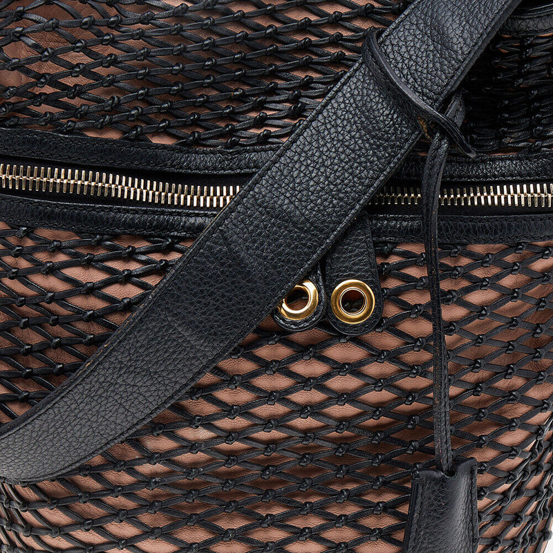 Alexander Mcqueen Black/Peach Woven