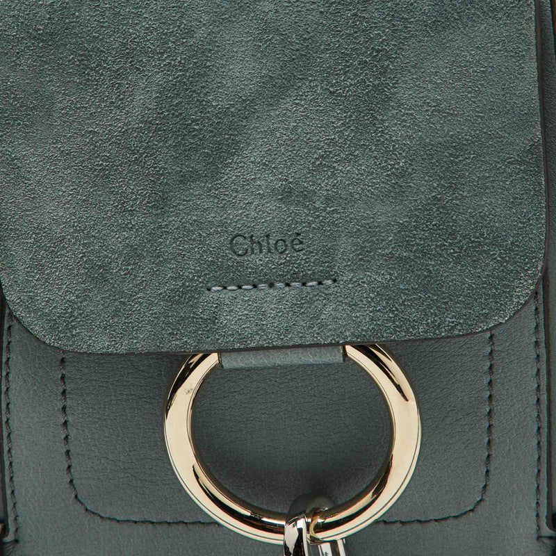 Chloe Light Blue Leather And Suede Mini