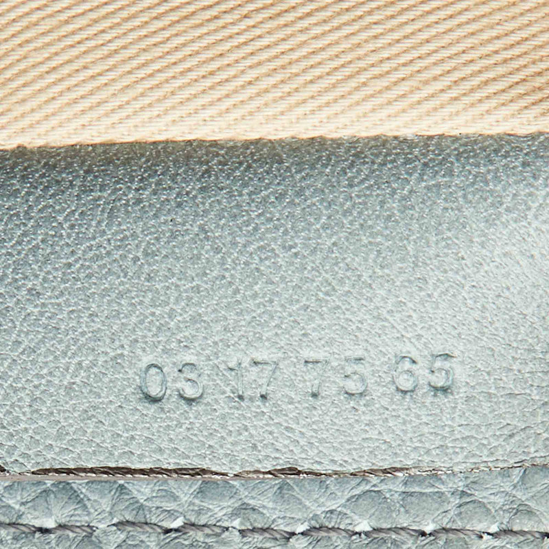 Chloe Light Blue Leather And Suede Mini