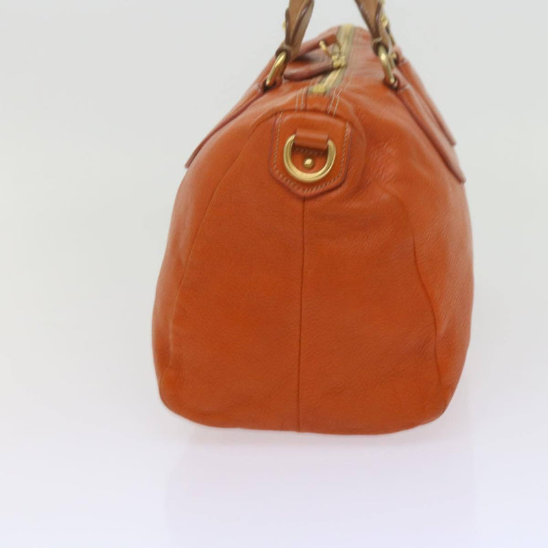 Prada Orange Leather Handbag