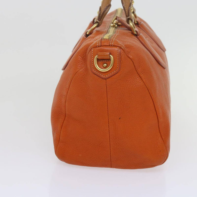 Prada Orange Leather Handbag