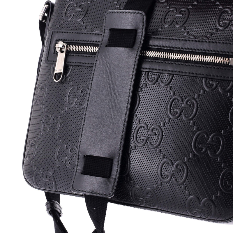 Gucci Front Zip Messenger Gg Embossed