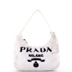 Prada Re-Edition Hobo Terry Cloth Mini