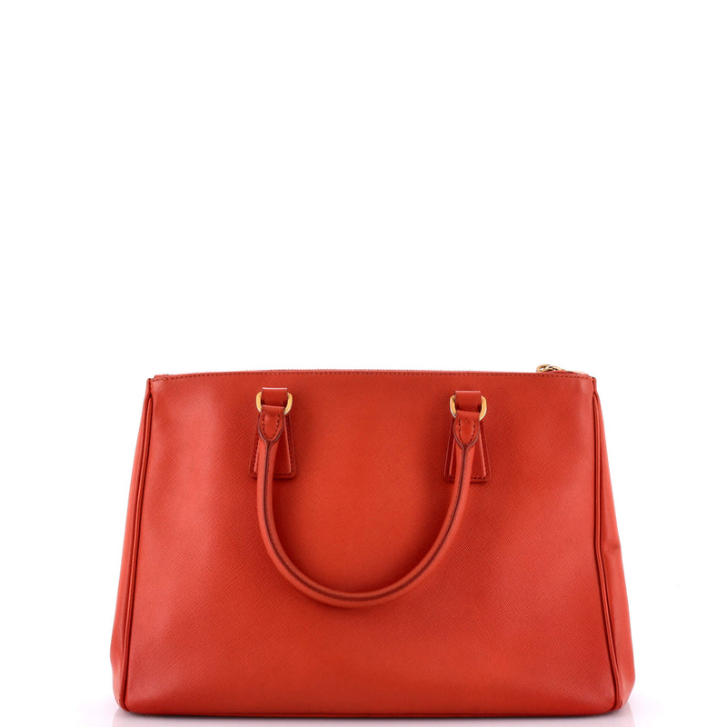 Prada Double Zip Lux Tote Saffiano