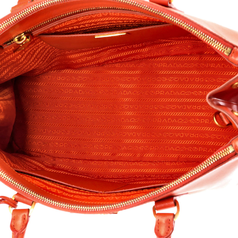 Prada Double Zip Lux Tote Saffiano