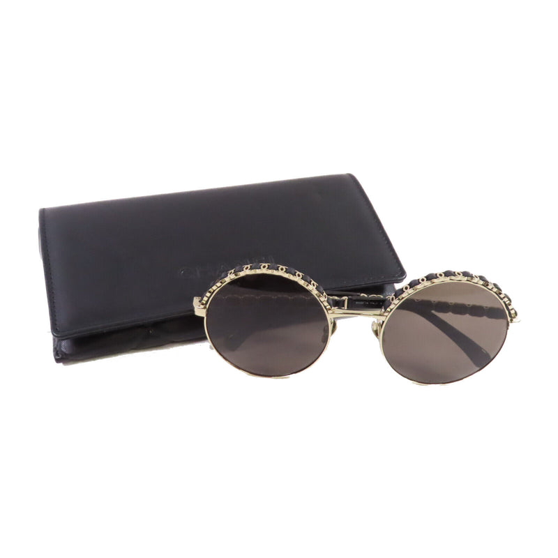Chanel Cc Sunglasses Metal Pvc Black