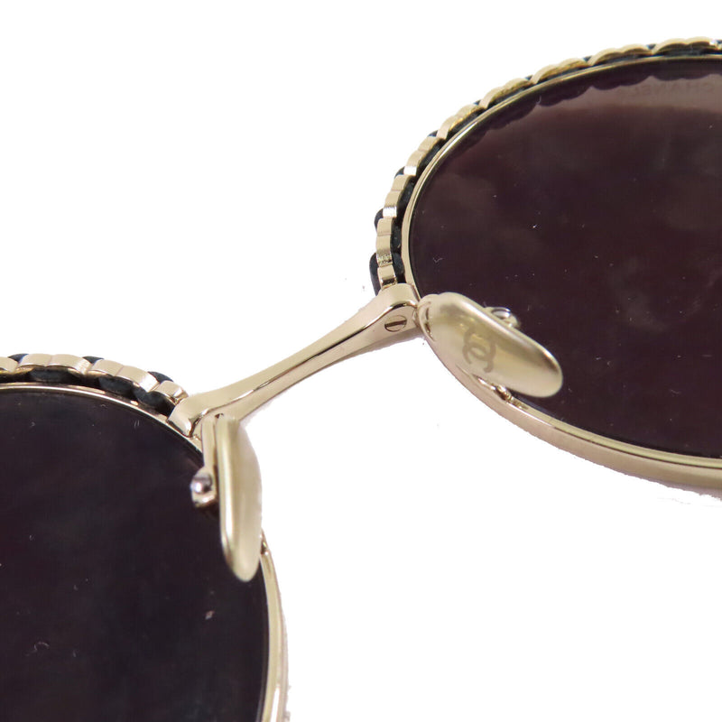 Chanel Cc Sunglasses Metal Pvc Black