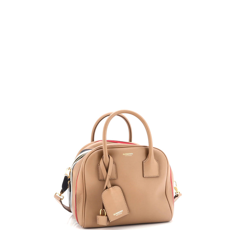 Burberry Cube Bag Striped Leather Small