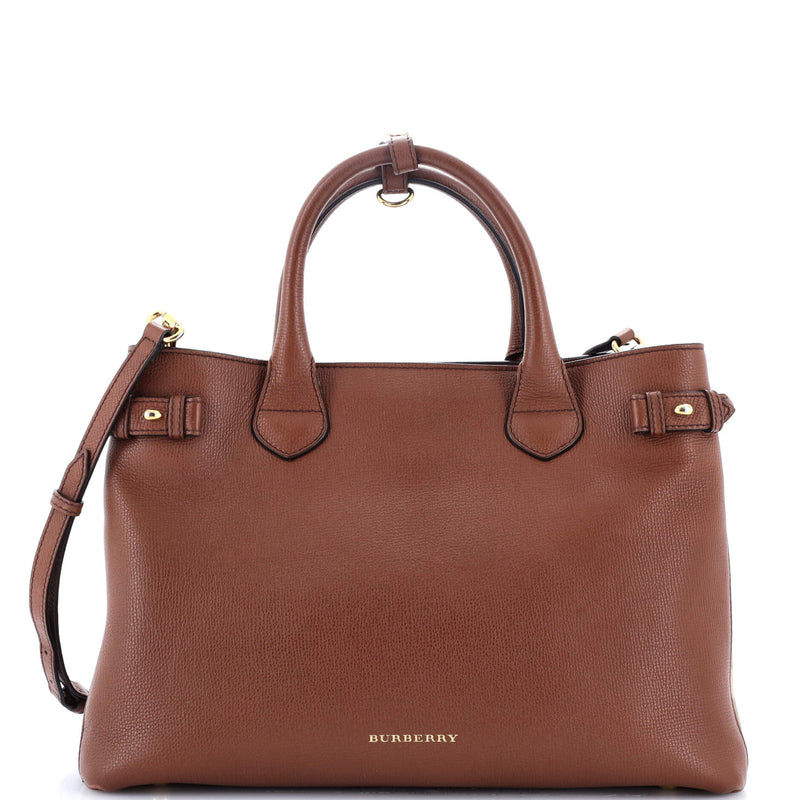 Burberry Banner Tote Leather And House