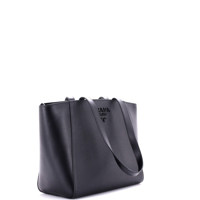 Prada Monochrome Shopping Tote Saffiano