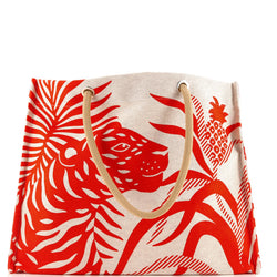 Hermes Tigre A L'Ananas Beach Bag