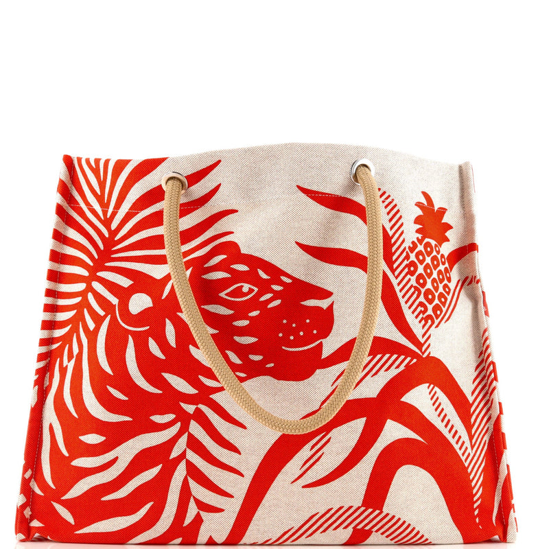 Hermes Tigre A L'Ananas Beach Bag