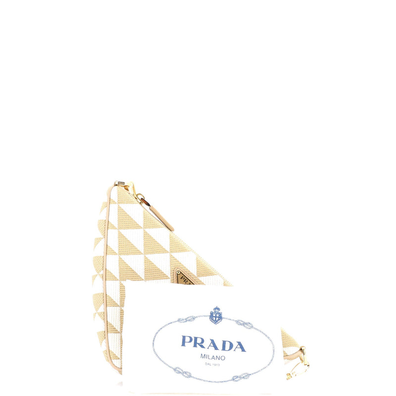 Prada Symbole Triangle Bag Jacquard Mini