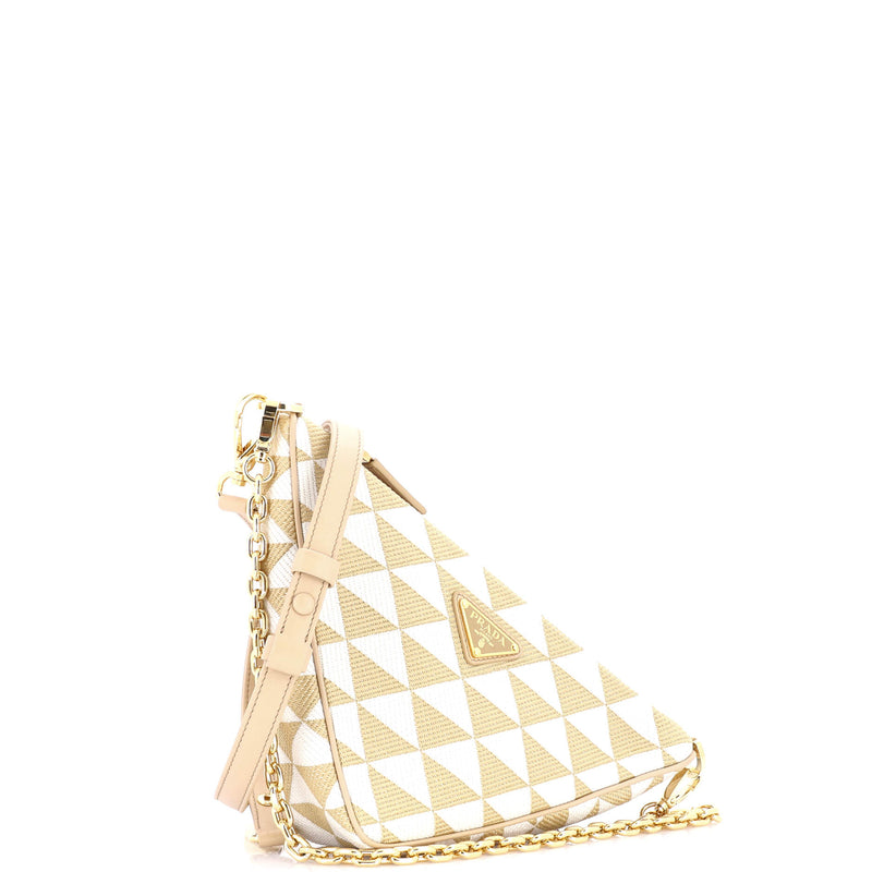 Prada Symbole Triangle Bag Jacquard Mini