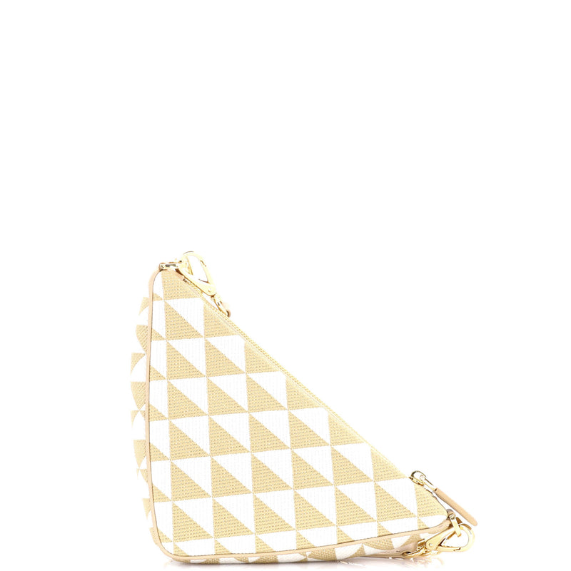 Prada Symbole Triangle Bag Jacquard Mini