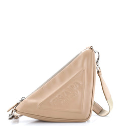 Prada Triangle Logo Zip Crossbody Bag