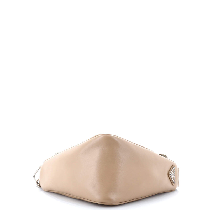 Prada Triangle Logo Zip Crossbody Bag