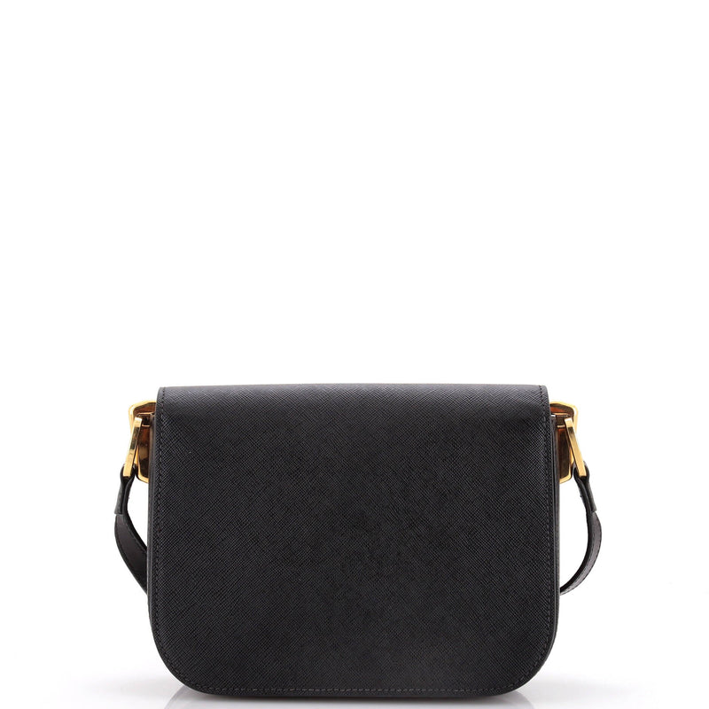 Prada Embleme Flap Bag Saffiano Leather