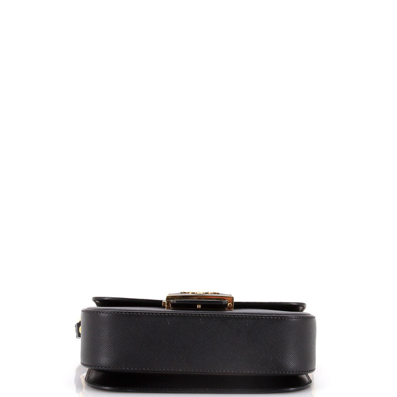Prada Embleme Flap Bag Saffiano Leather
