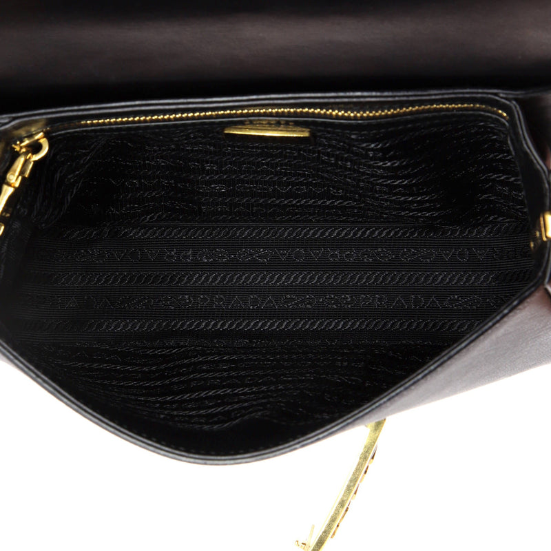 Prada Embleme Flap Bag Saffiano Leather