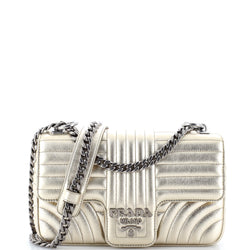 Prada Chain Flap Shoulder Bag Diagramme