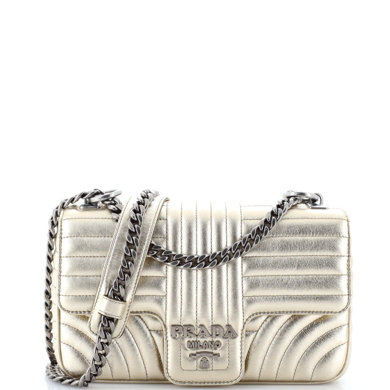 Prada Chain Flap Shoulder Bag Diagramme