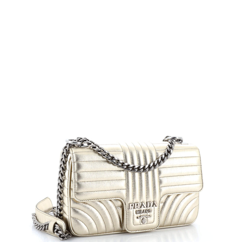 Prada Chain Flap Shoulder Bag Diagramme
