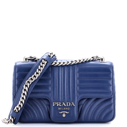 Prada Chain Flap Shoulder Bag Diagramme