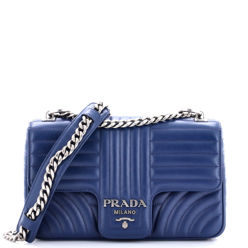 Prada Chain Flap Shoulder Bag Diagramme