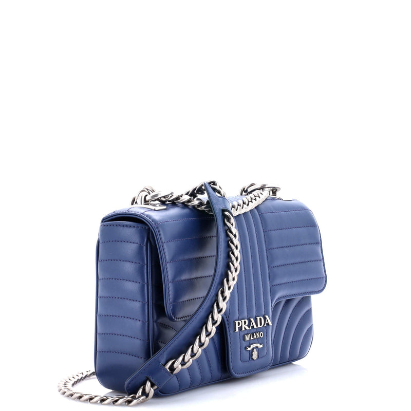 Prada Chain Flap Shoulder Bag Diagramme