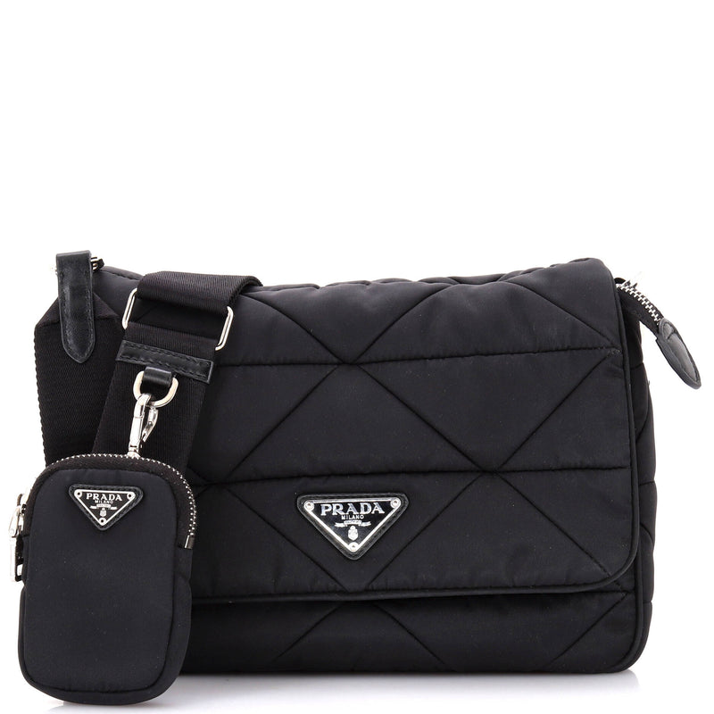 Prada Padded Flap Shoulder Bag Quilted