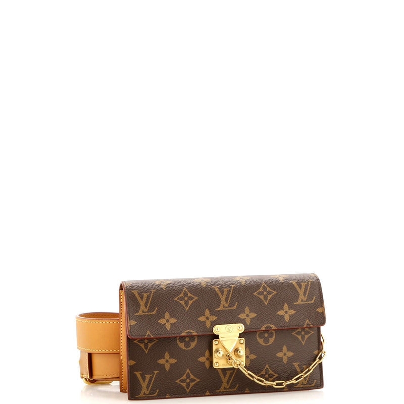 Louis Vuitton S Lock Belt Pouch Canvas