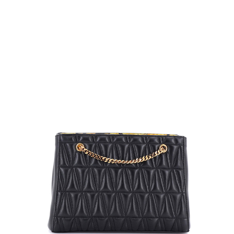 Versace Virtus Chain Tote Quilted