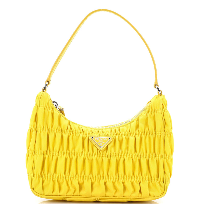 Upgrade to Prada Hobo Tessuto Gaufre With Saffiano