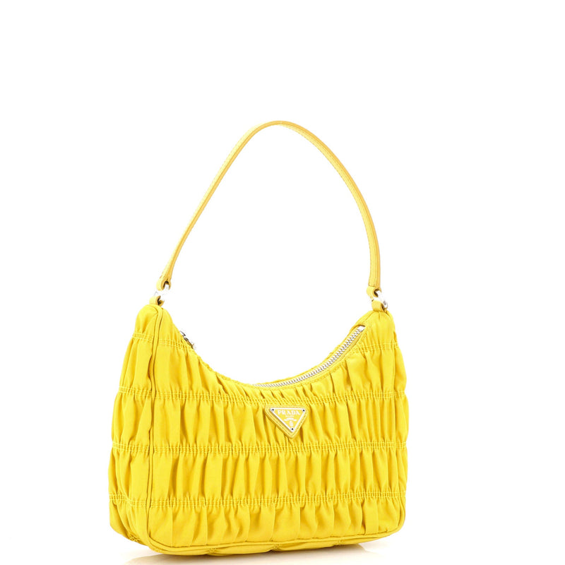 Upgrade to Prada Hobo Tessuto Gaufre With Saffiano