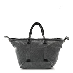 Chanel Canvas Cc Cocoon Travel Tote Grey