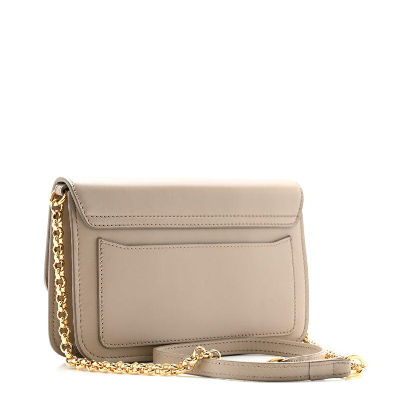 Chloe Calfskin Suede C Clutch With Chain