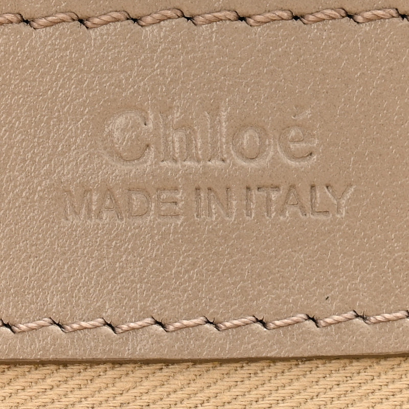 Chloe Calfskin Suede C Clutch With Chain
