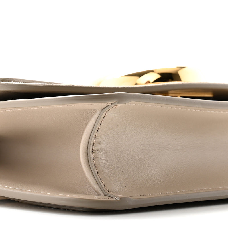 Chloe Calfskin Suede C Clutch With Chain